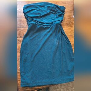 Windsor Strapless Teal Dress